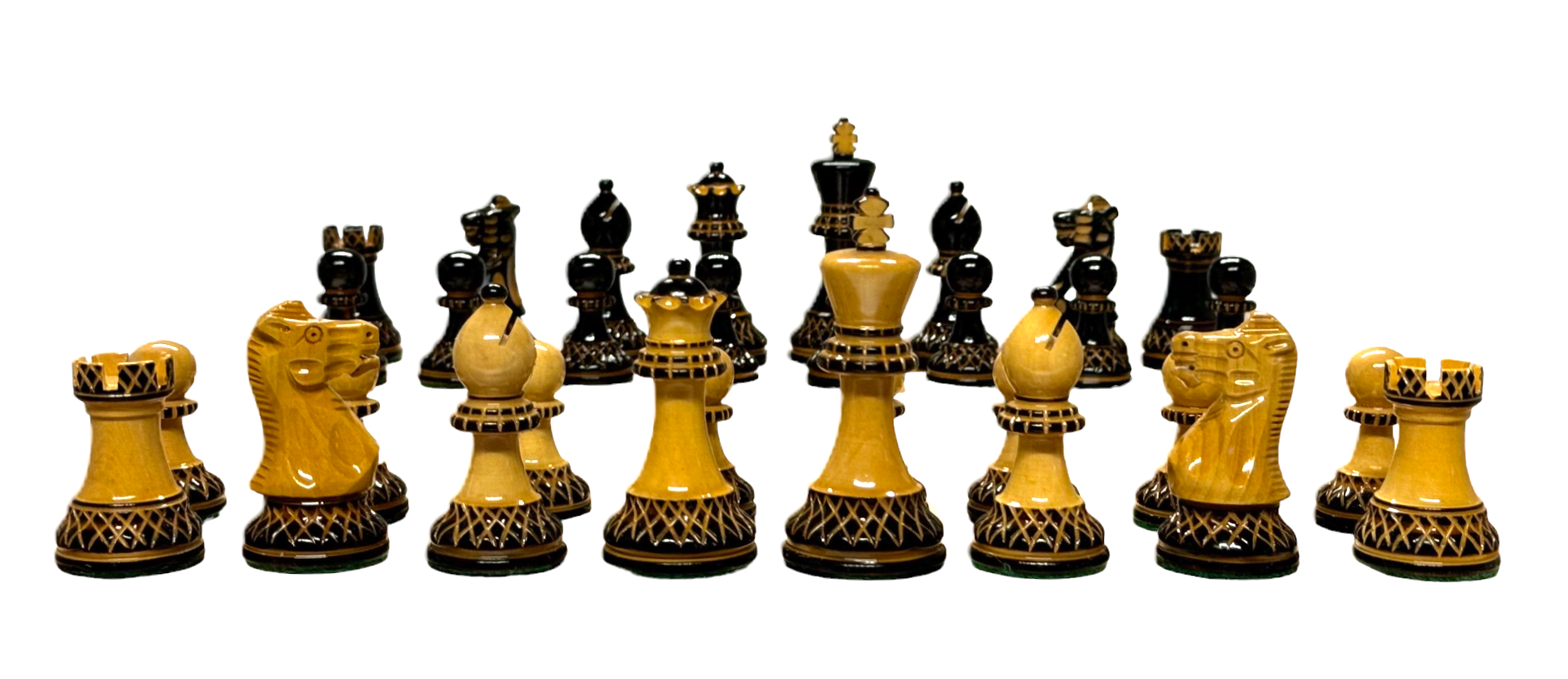 3" Artistic Parker Chess Pieces - Official Staunton™